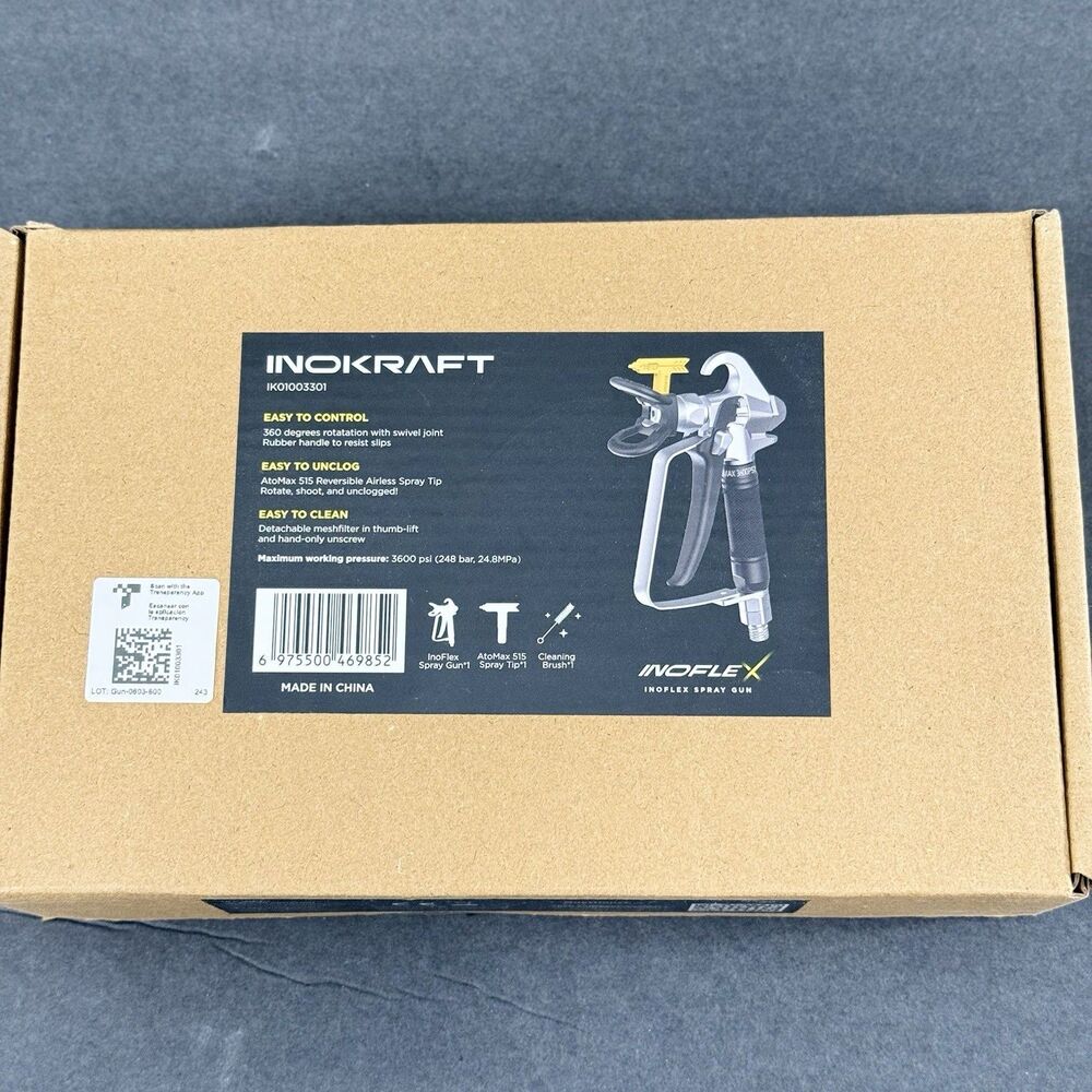 Inokraft Inoflex Spray Gun IK1003301 360 Rotation reversible airless spray tip